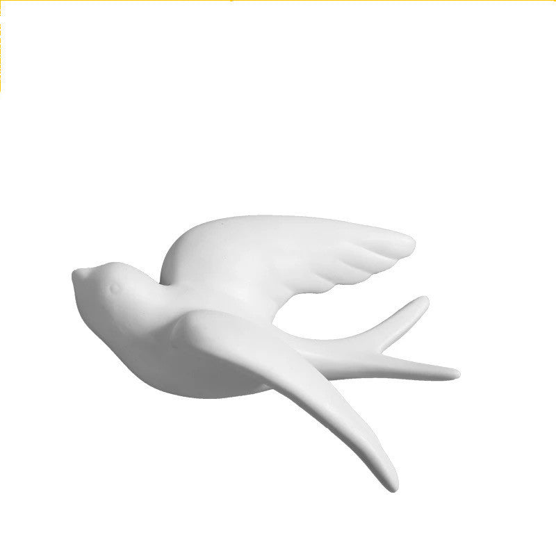 Ceramic Wall Hangings 3D Bird Decoration