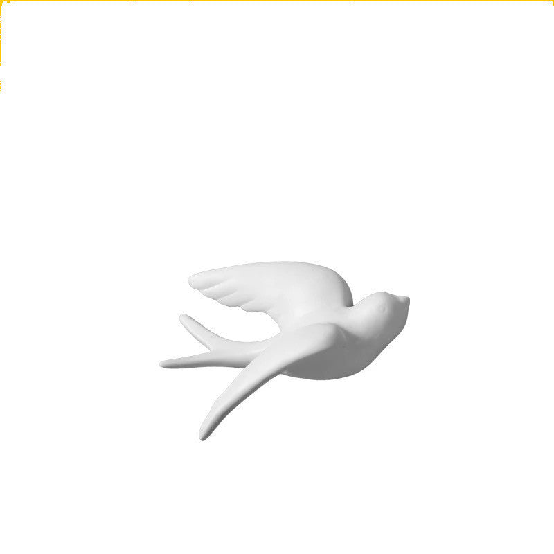 Ceramic Wall Hangings 3D Bird Decoration