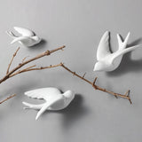 Ceramic Wall Hangings 3D Bird Decoration