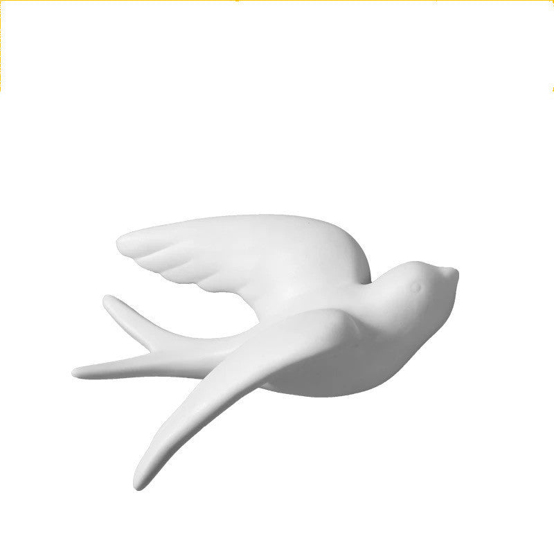 Ceramic Wall Hangings 3D Bird Decoration