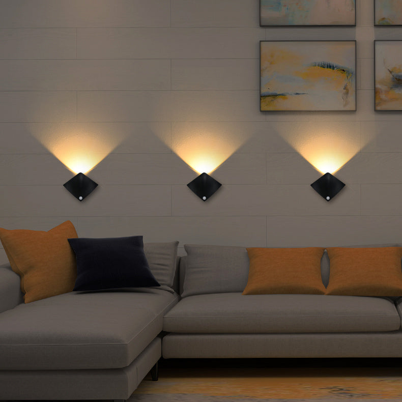 Wireless USB Rechargeable Body Sensing Wall Lamp - Decor