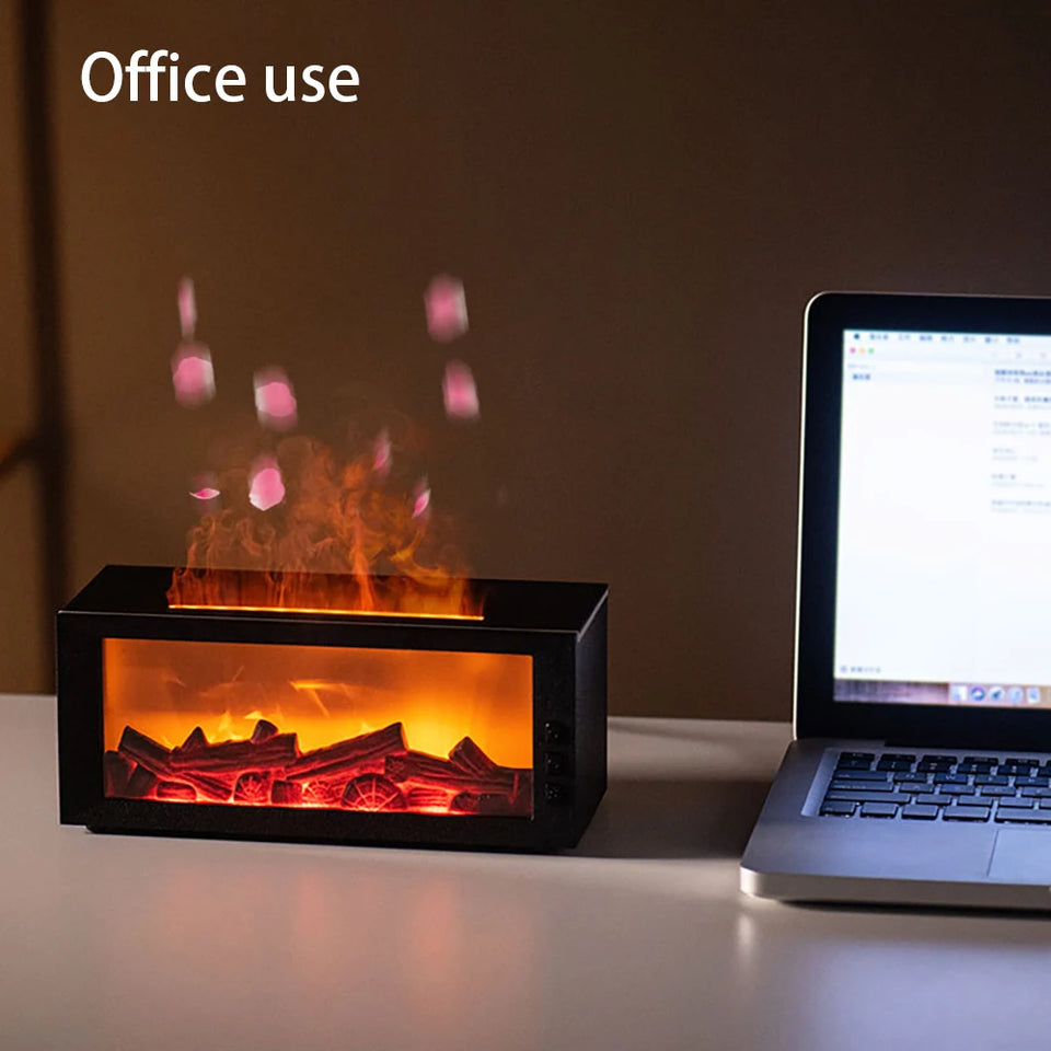 2025 Ultrasonic Flame Diffuser & Cool Mist Humidifier