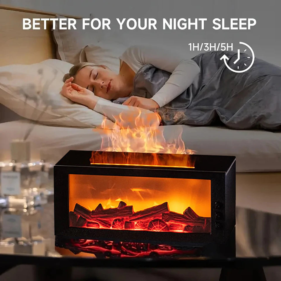 2025 Ultrasonic Flame Diffuser & Cool Mist Humidifier
