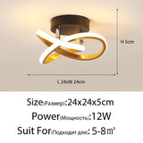 Modern LED Strip Ceiling Light for Hallways & Stairs.