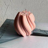 Geometric Spiral Candle Mold – Silicone for DIY Crafts