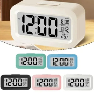 LED Digital Desk Clock with Alarm & Calendar Display