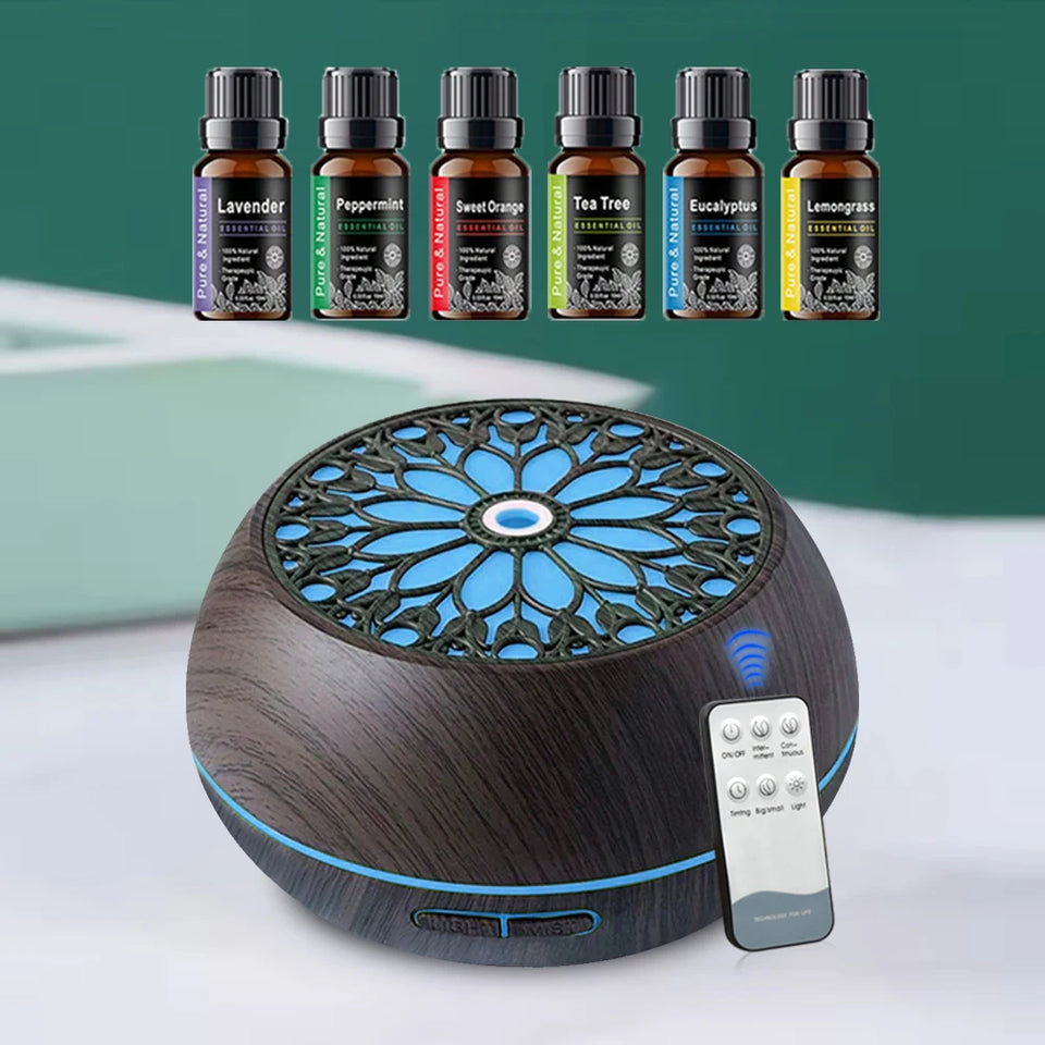 500ML LED Aroma Diffuser with Remote & Humidifier Function