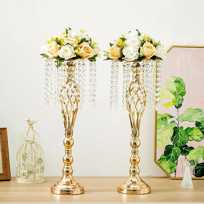 Modern Iron Flower Vase Rack – Elegant Table Decor.