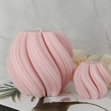 Geometric Spiral Candle Mold – Silicone for DIY Crafts