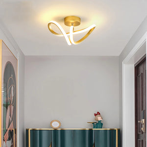 Modern LED Strip Ceiling Light for Hallways & Stairs.