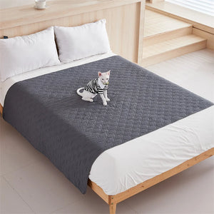 Soft Plaid Bedspread & Mattress Cover for Kids & Pets.