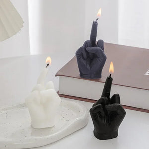 Middle Finger Shaped Scented Soy Wax Candle