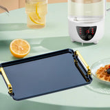 Elegant Rectangular Tray with Handles – Home Organizer.