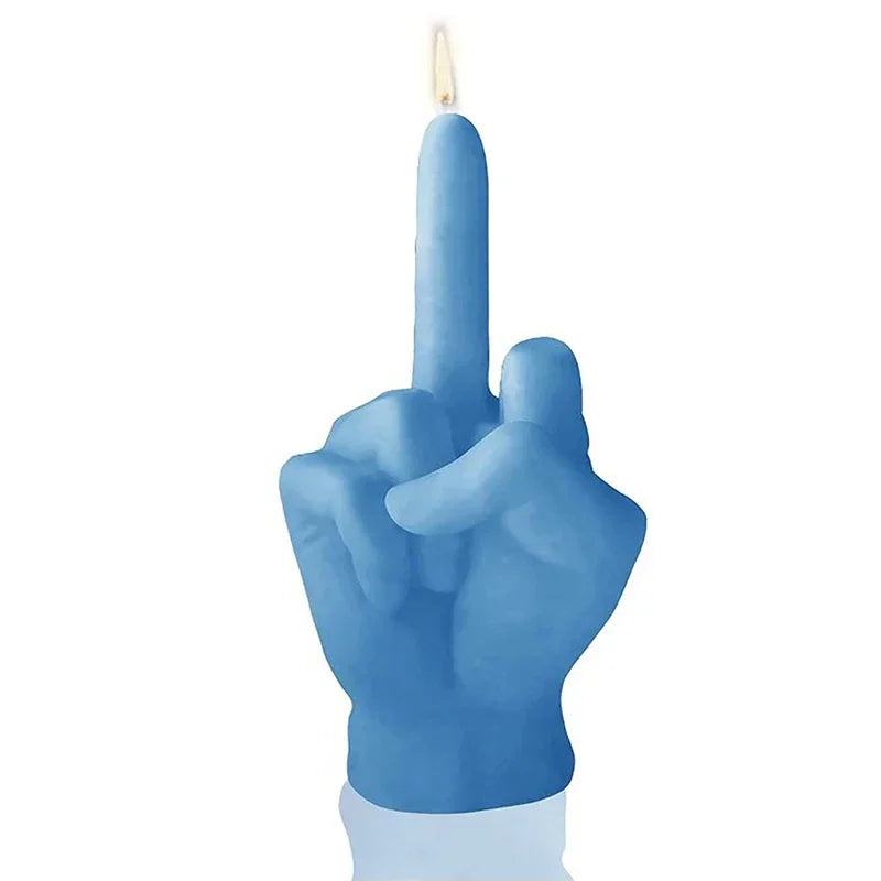 Middle Finger Shaped Scented Soy Wax Candle