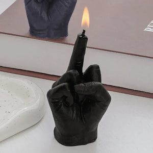 Middle Finger Shaped Scented Soy Wax Candle