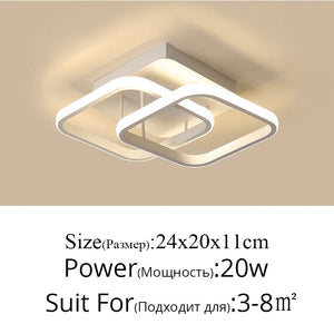 Modern LED Strip Ceiling Light for Hallways & Stairs.
