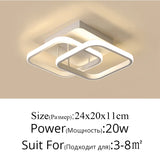 Modern LED Strip Ceiling Light for Hallways & Stairs.