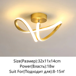 Modern LED Strip Ceiling Light for Hallways & Stairs.