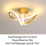 Modern LED Strip Ceiling Light for Hallways & Stairs.
