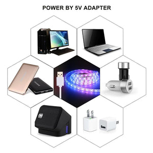 5M USB LED Strip Lights for Aesthetic Room & Holiday Decor