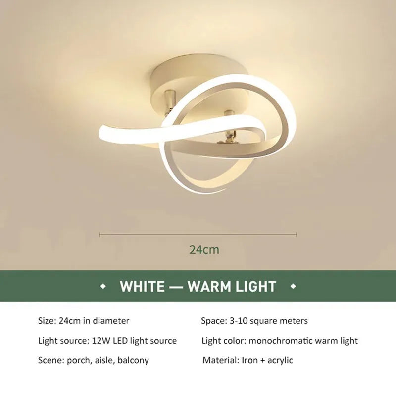 Modern LED Strip Ceiling Lights for Living Room & Aisle