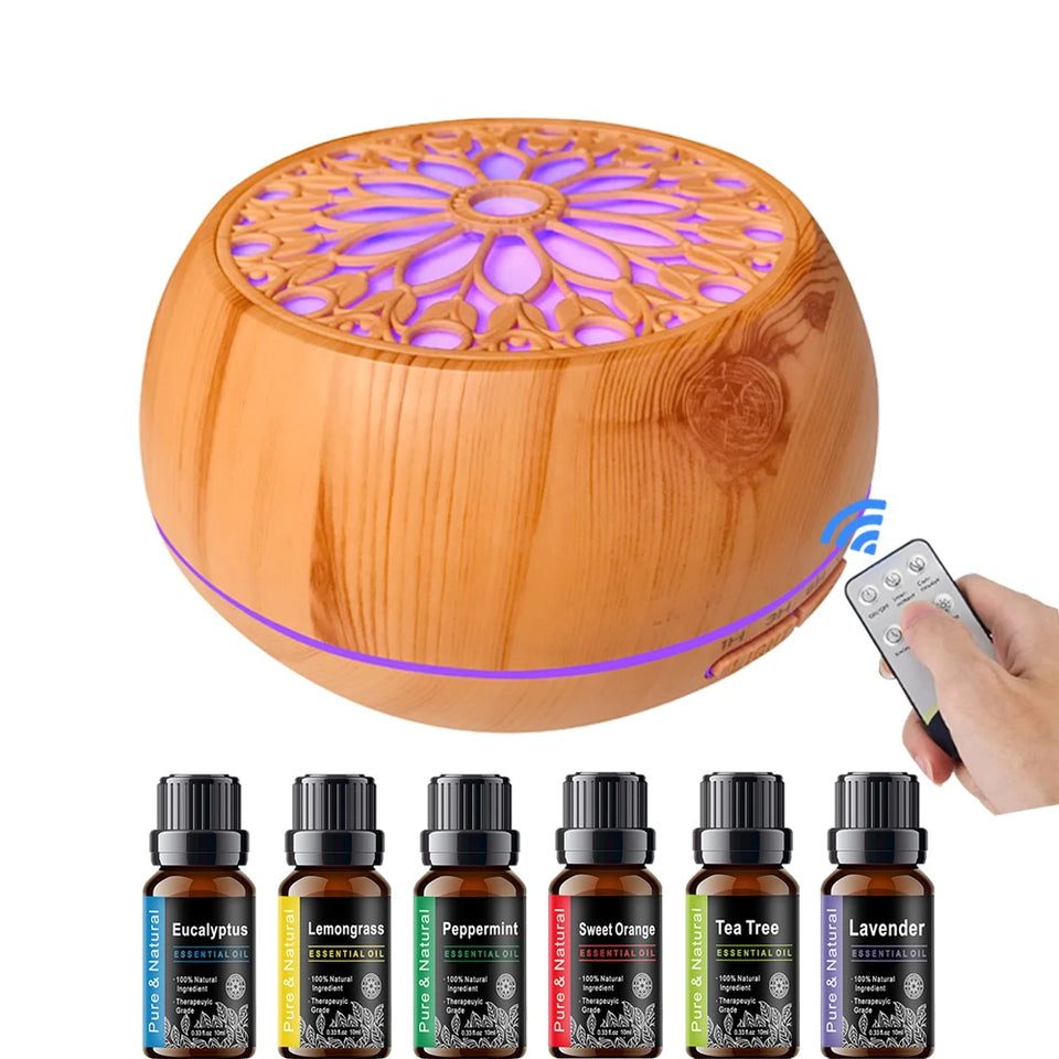 500ML LED Aroma Diffuser with Remote & Humidifier Function