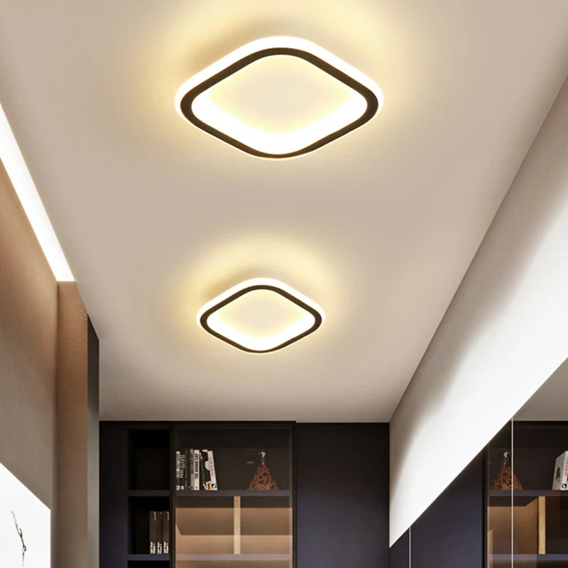 Modern LED Strip Ceiling Light for Hallways & Stairs.