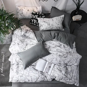 Soft Duvet Cover Set – 3pcs Bedding for Queen/King Beds.