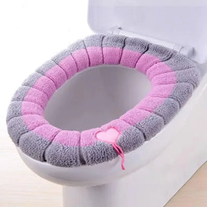 Cozy Knit Toilet Seat Cover – Soft, Warm & Washable.