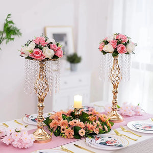 Modern Iron Flower Vase Rack – Elegant Table Decor.