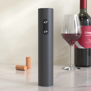 Electric Wine Opener Set with Pourer & Stopper Base.