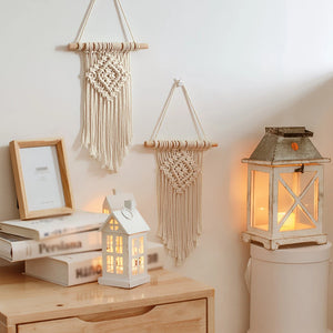 Boho Hand-Woven Macrame Wall Hanging for Home Decor