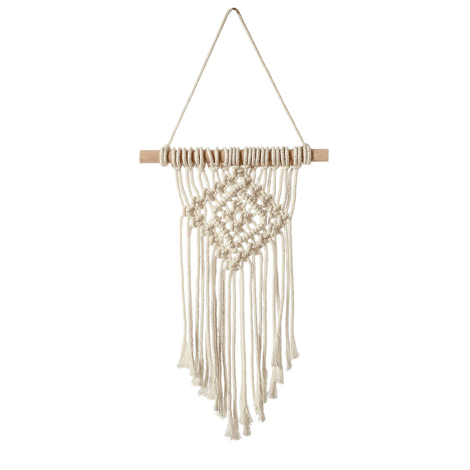 Boho Hand-Woven Macrame Wall Hanging for Home Decor
