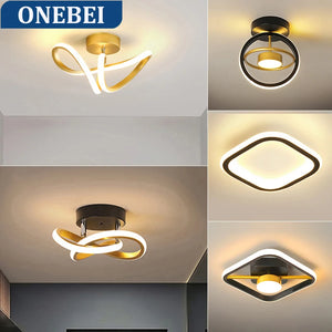 Modern LED Strip Ceiling Light for Hallways & Stairs.