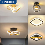 Modern LED Strip Ceiling Light for Hallways & Stairs.