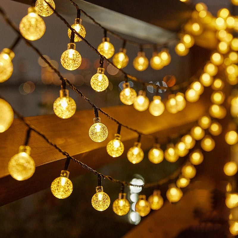 Solar LED Fairy String Lights – 5M Warm Outdoor Decor