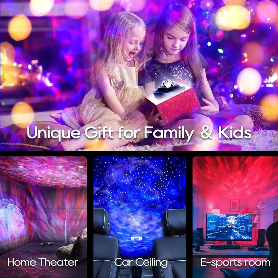 Starry Galaxy LED Projector Lamp with Bluetooth Music