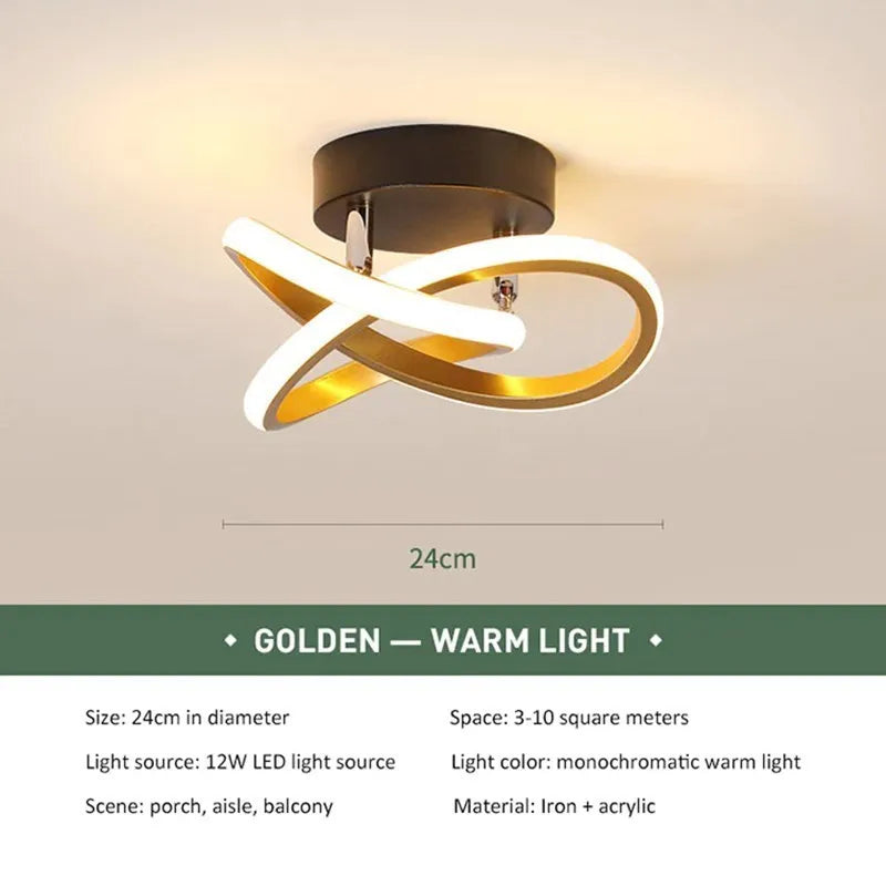 Modern LED Strip Ceiling Lights for Living Room & Aisle