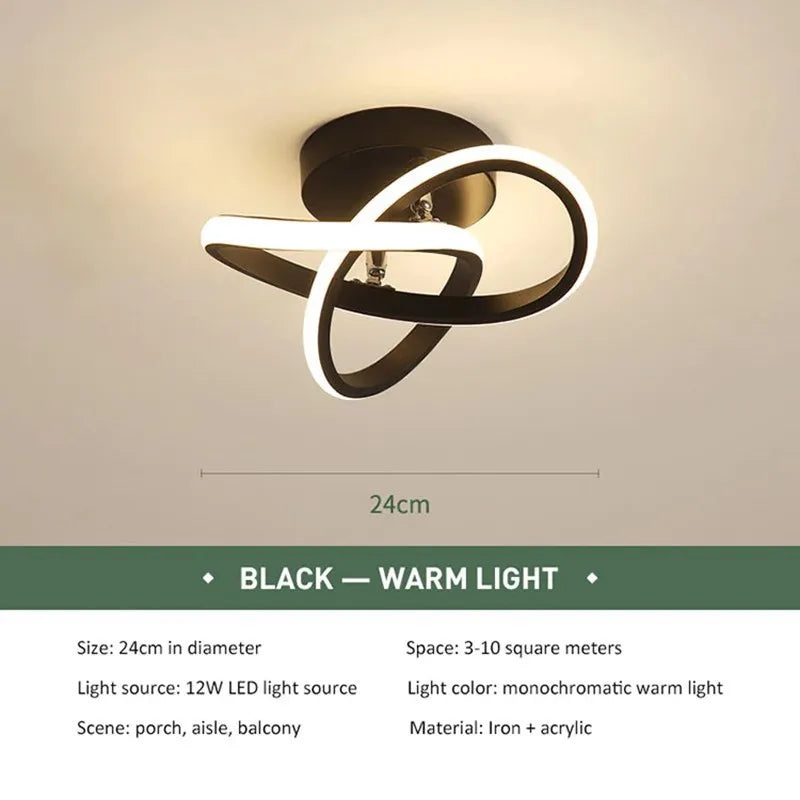 Modern LED Strip Ceiling Lights for Living Room & Aisle