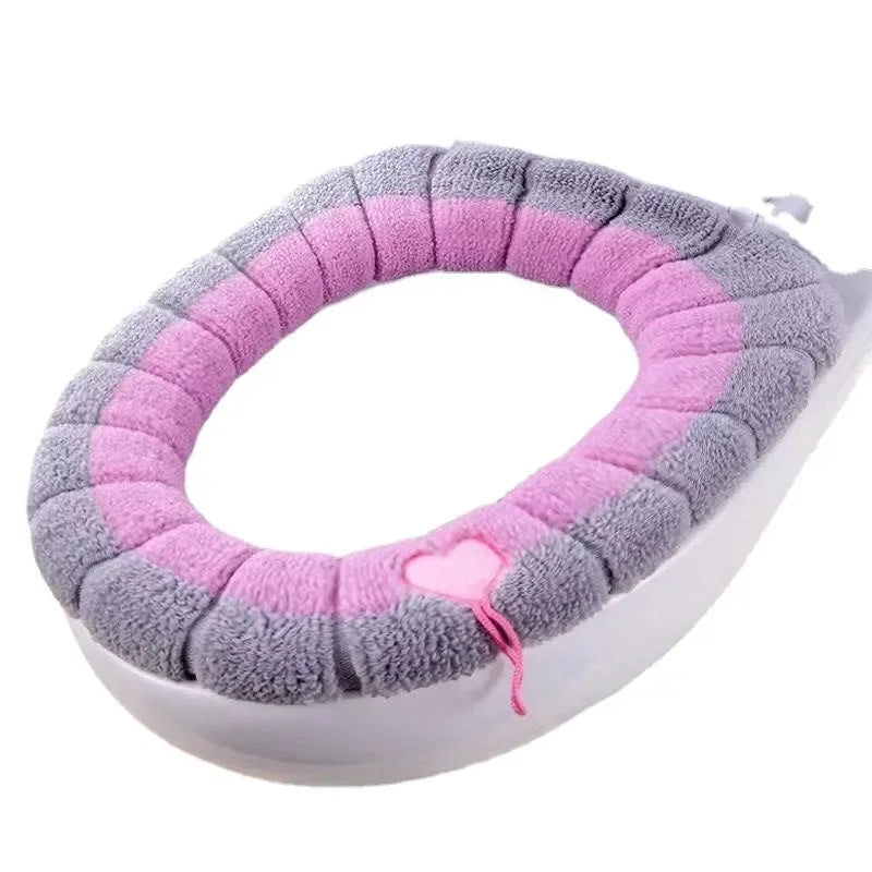 Cozy Knit Toilet Seat Cover – Soft, Warm & Washable.