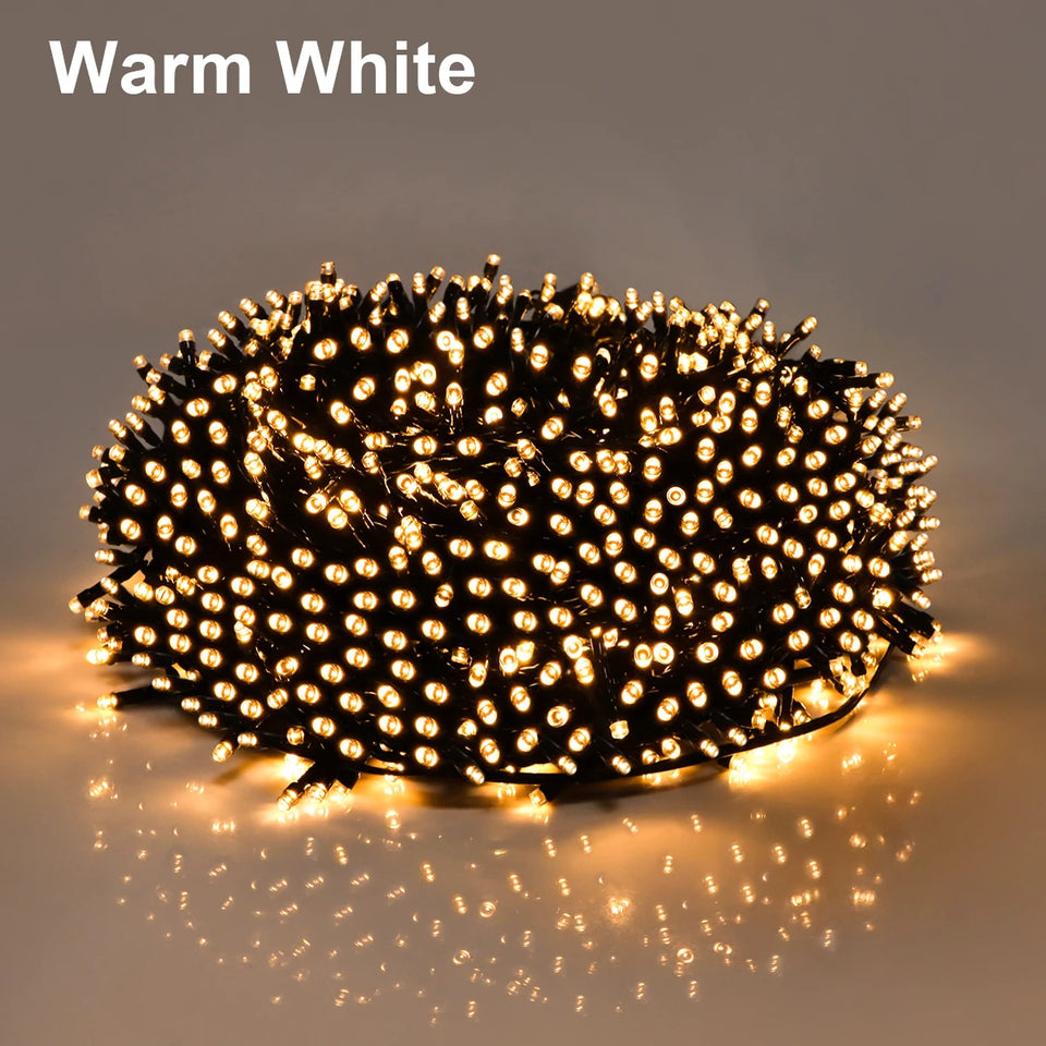 LED String Lights (10–100m) – Waterproof Holiday Garland.