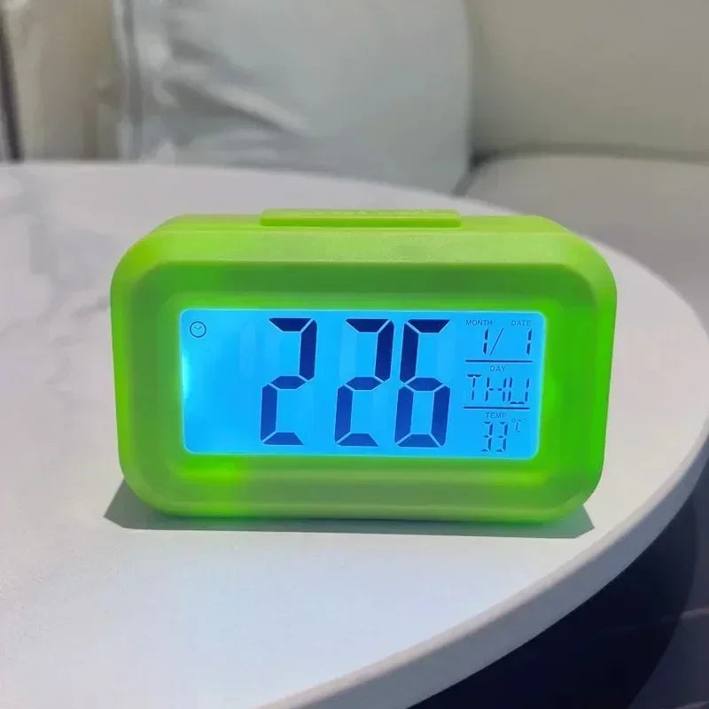 LED Digital Desk Clock with Alarm & Calendar Display