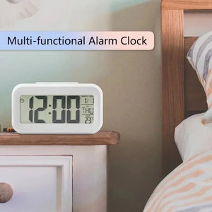 LED Digital Desk Clock with Alarm & Calendar Display