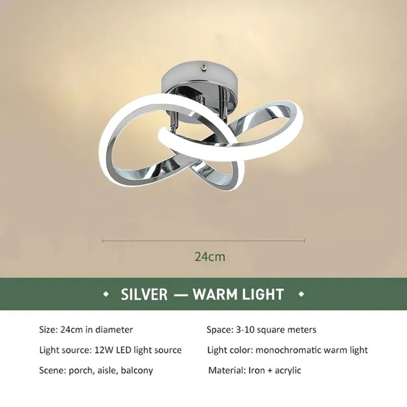 Modern LED Strip Ceiling Lights for Living Room & Aisle