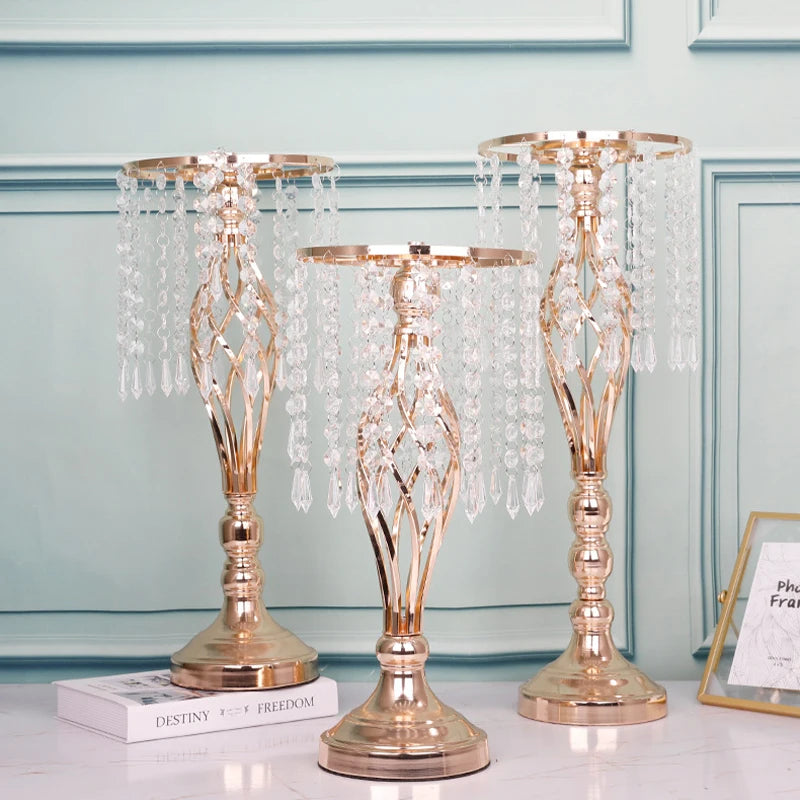 Modern Iron Flower Vase Rack – Elegant Table Decor.
