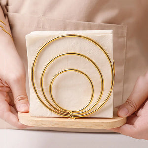 Wood Base Napkin Holder – Modern Countertop Organizer.