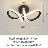 Modern LED Strip Ceiling Light for Hallways & Stairs.