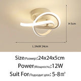 Modern LED Strip Ceiling Light for Hallways & Stairs.