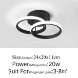 Modern LED Strip Ceiling Light for Hallways & Stairs.