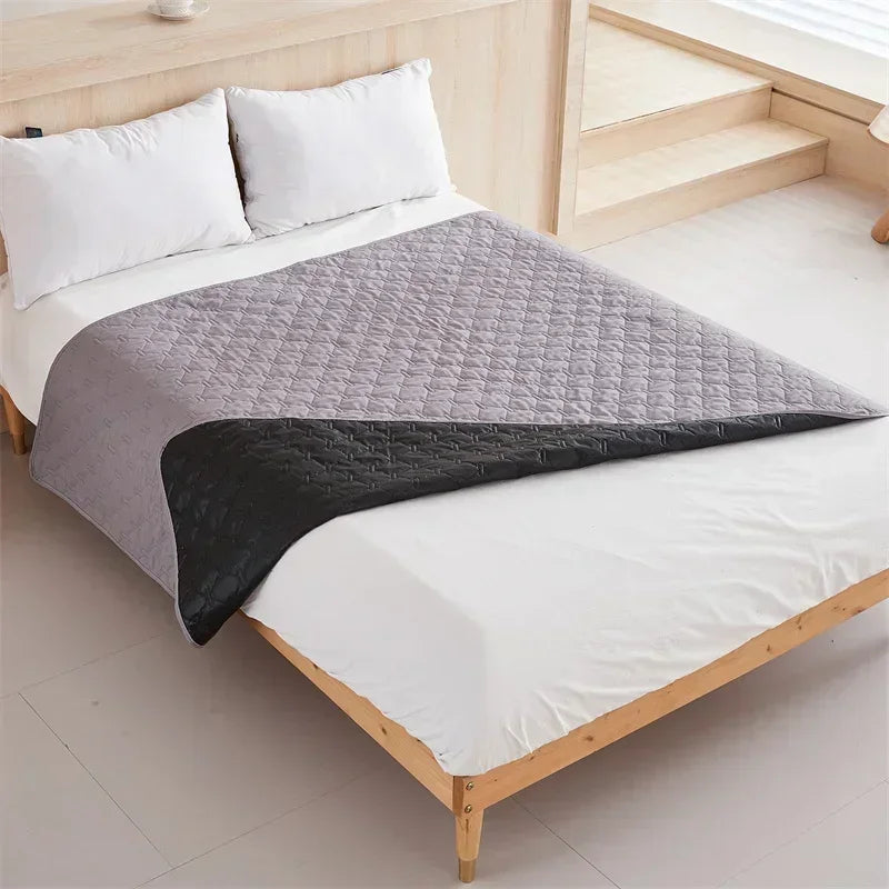 Soft Plaid Bedspread & Mattress Cover for Kids & Pets.